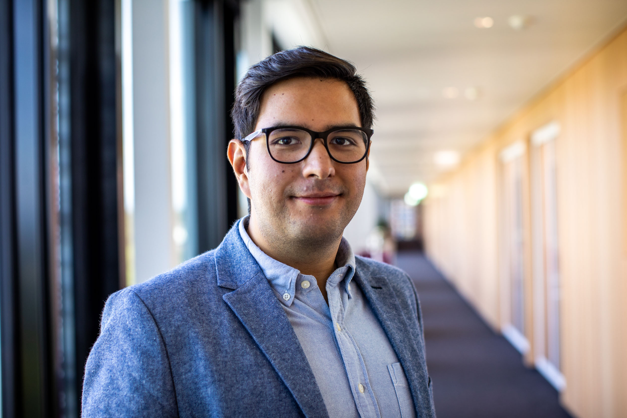 Carlos smiling at the camera